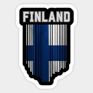 Finland flag, finnish flag Sticker